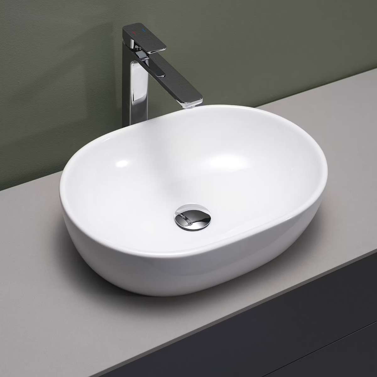 Tvättställ till badrum - 3. Tvättställ Hafa Pond Porslin