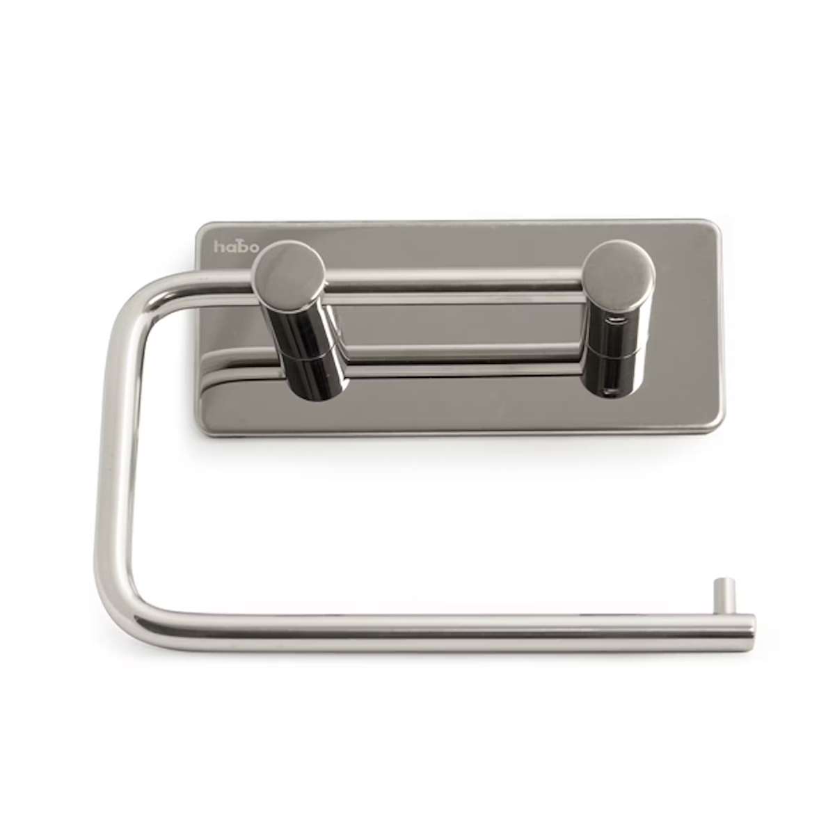 Toalettpappershållare - Toalettspappershållare Habo Angle Rostfri Blank Självhäftande