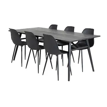 Matgrupp Venture Home Salt med 6 Pop Stolar