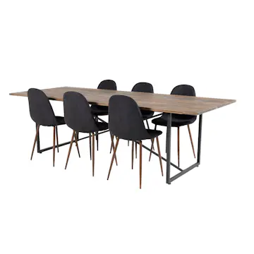 Matgrupp Venture Home Peo med 6 Pobbie Stolar Polyestertyg