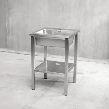 Bänkstativ Vilan Stainless Variant Stativ och Underhylla med hål