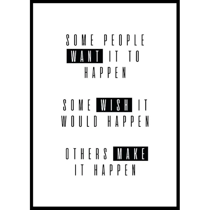 Poster Gallerix Make It Happen