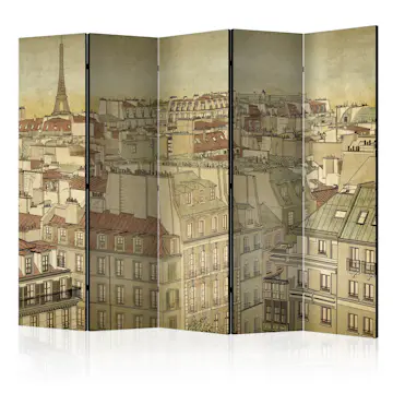 Rumsavdelare Skärmvägg Arkiio Good Bye Paris! II 225x172 cm
