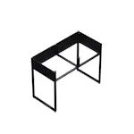 Basmodul Skotte Kitchen Svart Large Till Utekök