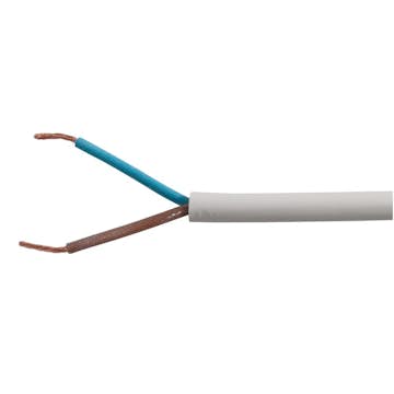 Kabel Bårebo SKK 2x0,75 Vit 100m