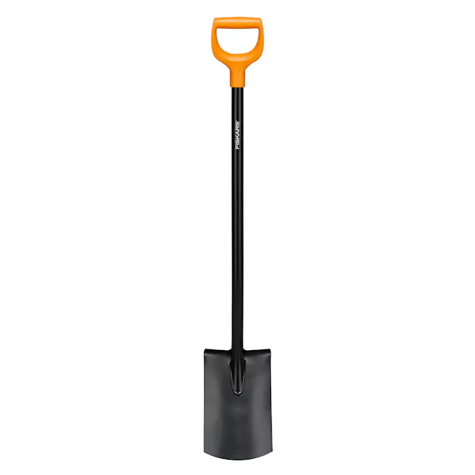 Spade Fiskars Solid Halvrund Metall