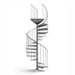 Spiraltrappa Drömtrappor by D'Opera Pure Steel F20 Ø1400 mm