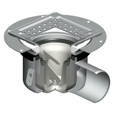 Golvbrunn Blücher Drain Multi 206 med Bottenutlopp