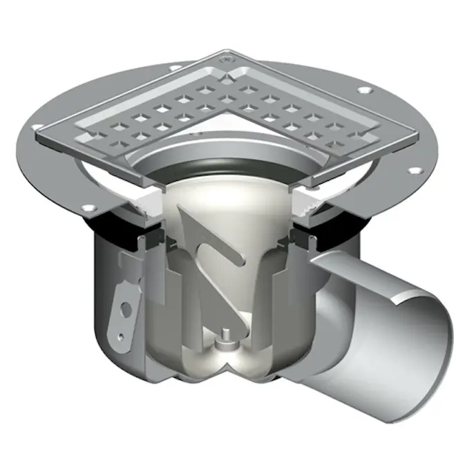 Golvbrunn Blücher Drain Multi 206 med Bottenutlopp