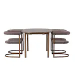 Matgrupp Venture Home Andy Ø120 cm med 4st Morning Matstolar