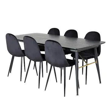 Matgrupp Venture Home Gold med 6 Polar Stolar