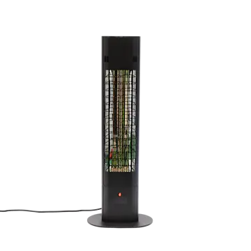 Terrassvärmare HORTUS 1800W Golvmodell inkl. Fjärrkontroll Svart