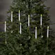 Julgransbelysning Star Trading Flamme i Vit med 8 Ljus