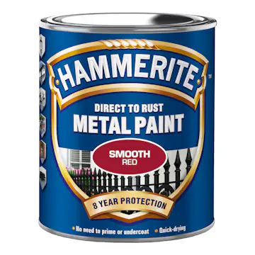 Rostskyddsfärg Hammerite Slätlack Röd 750ml