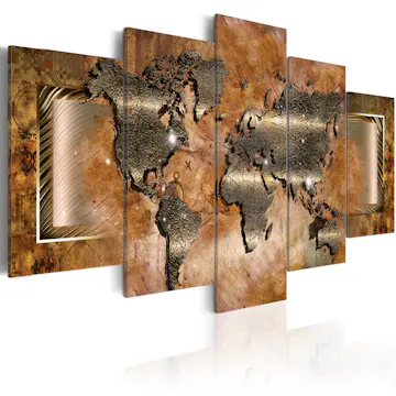 Akrylglastavla Arkiio Steel Map