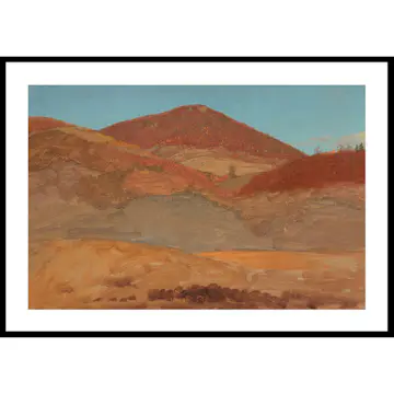 Poster Gallerix Drawing Hilly Landscape Autumn By Frederic Edwin Church