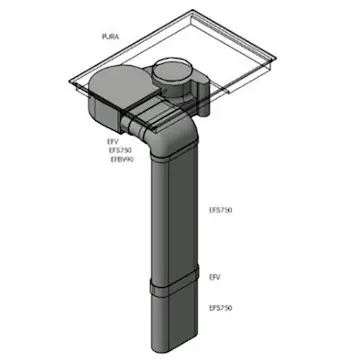 Rörpaket 4 BORA PURE flat