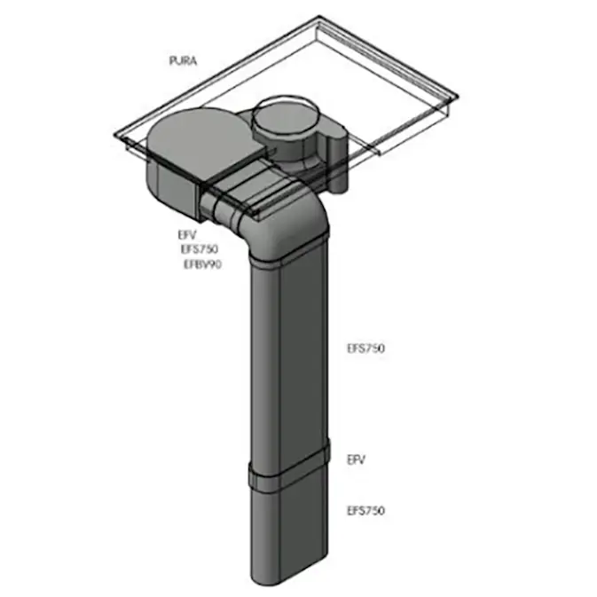 Rörpaket 4 BORA PURE flat