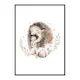 Poster Gallerix Watercolor Hedgehog Family