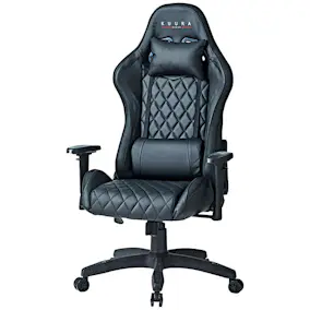 Gamingstol Kuura RGB Svart Justerbar med Inbyggda RGB-Lampor