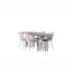 Matgrupp furniture/fashion Stone med 4 Limhamn Light Stolar