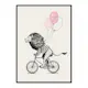 Poster Gallerix Lion On Bicycle