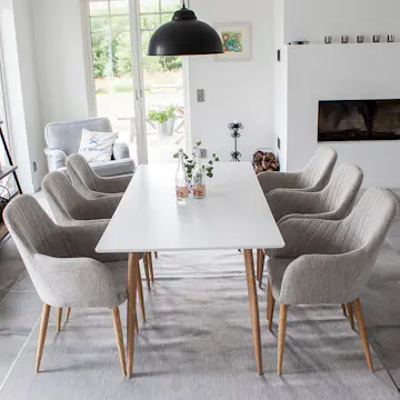 Matgrupp Venture Home Pontus Casper med 6 Stolar