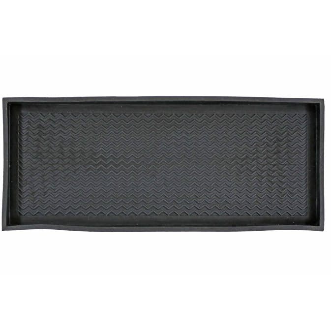 Dörrmatta InHouse Group Zig Zag Svart 40x80 cm