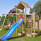 Lektorn Jungle Gym Mansion 2.1 Klättermodul Blå Rutschkana