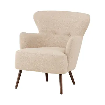 Fåtölj Venture Home Lincoln Boucletyg Beige