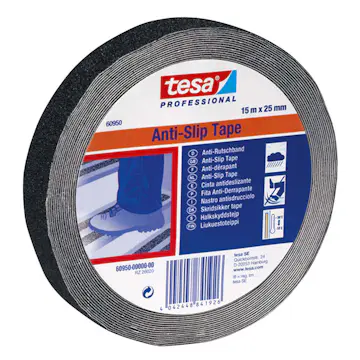 Halkskyddstejp Tesa 25 mm 15 m Svart