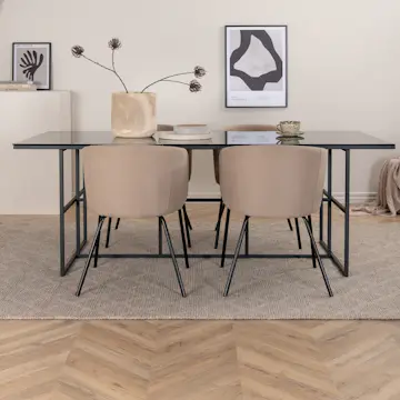 Matgrupp Venture Home Lund matbord och Bergen matstol