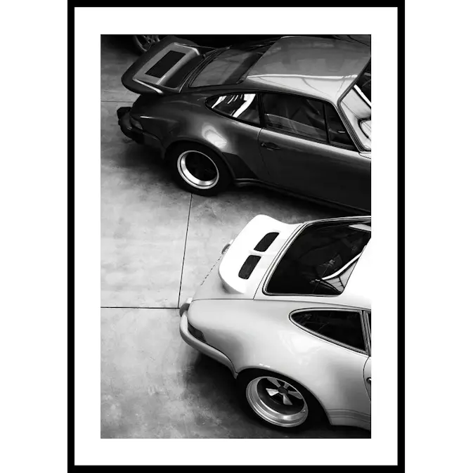 Poster Gallerix Porsche Vintage B&W
