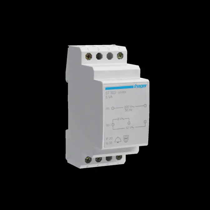 Ringledningstransformator Hager 8/12 V AC 8 VA