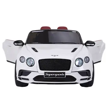 Elbil Nordic Play Bentley 2 Personer 2x6 V Eva-hjul Speed Vit