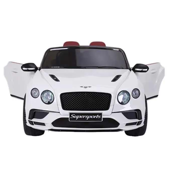 Elbil Nordic Play Bentley 2 Personer 2x6 V Eva-hjul Speed Vit