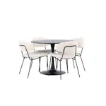 Matgrupp Venture Home Glade Ø 100 cm med 4 Chico Stolar