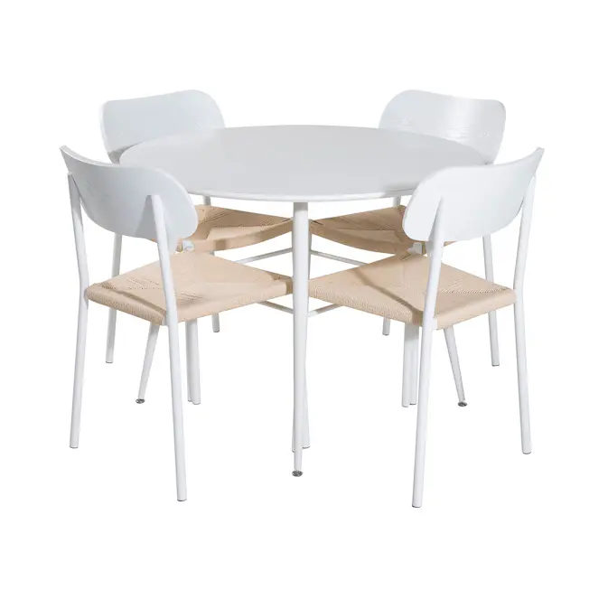 Matgrupp Venture Home Plake med 4 Peggy Stolar Runt