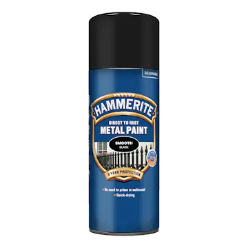 Rostskyddsfärg Hammerite Slätlack Svart Spray 400ml