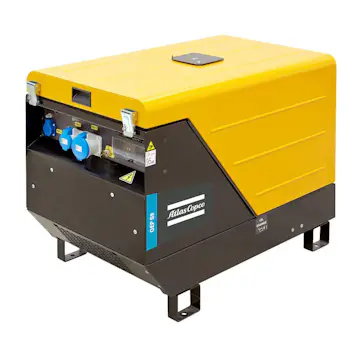 Elverk Atlas Copco QEPS14 Kondensator 11,9 kVA 230/400 V Ljudisolerad