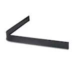 Duschsarg Leijma Stabil L-Form Svart