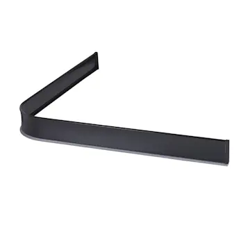 Duschsarg Leijma Stabil L-Form Svart