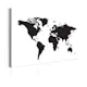 Tavla Arkiio World Map Black & White Elegance