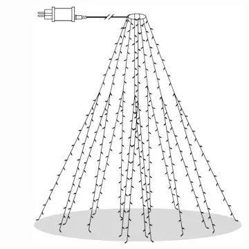 Julgransslinga Star Trading Shiny Warm White