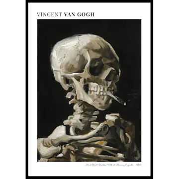Poster Gallerix Head Of A Skeleton By Vincent Van Gogh