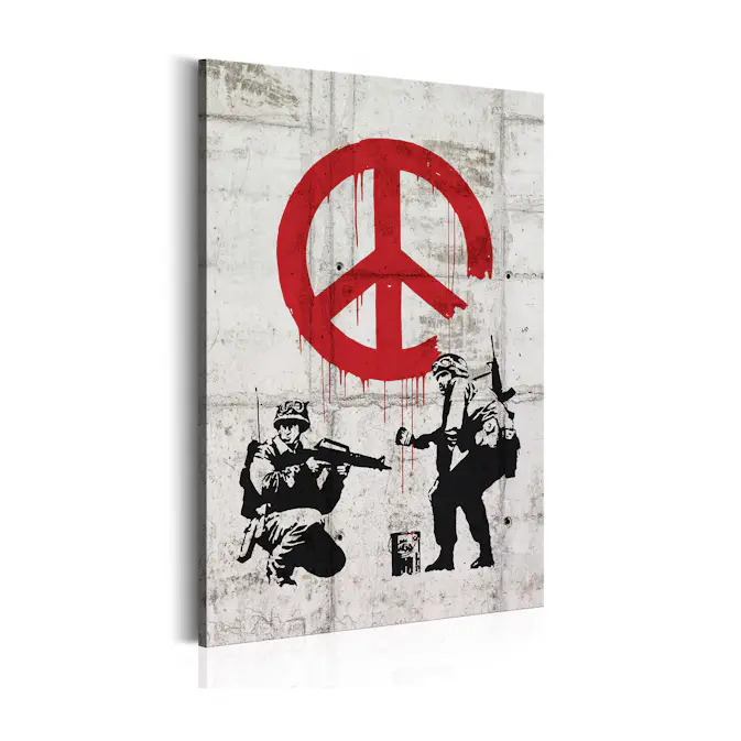 Tavla Arkiio Soldiers Painting Peace By Banksy
