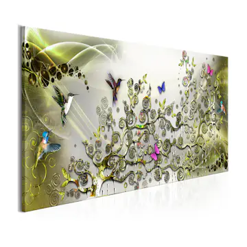 Tavla Arkiio Hummingbirds Dance Green