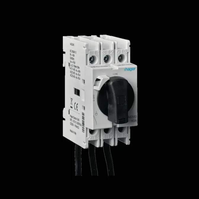 Huvudbrytare Hager 3-polig 2 Modulers Bredd