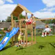 Lektorn Jungle Gym Palace 2.1 Swing Modul 220 Blå Rutschkana & Sand