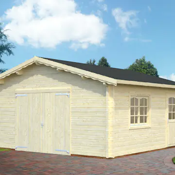 Garage Palmako Roger med Garagedörr 29,2 m2